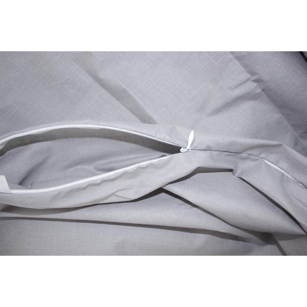 Постільна білизна MirSon King Size Бязь Premium 16-5703 Light Gray 220х240 (2200001171787) - зображення 5