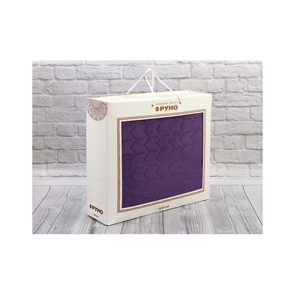 Покривало Руно двостороннє декоративне Velour Violet 220х240 см (330.55_Violet) - зображення 8