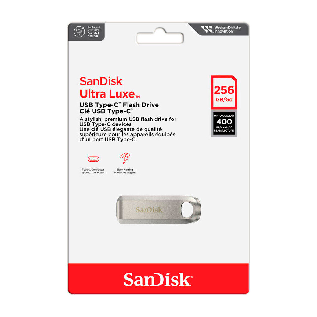 USB флеш накопичувач SanDisk 256GB Ultra Luxe Type-C USB 3.2 (SDCZ75-256G-G46) - зображення 5