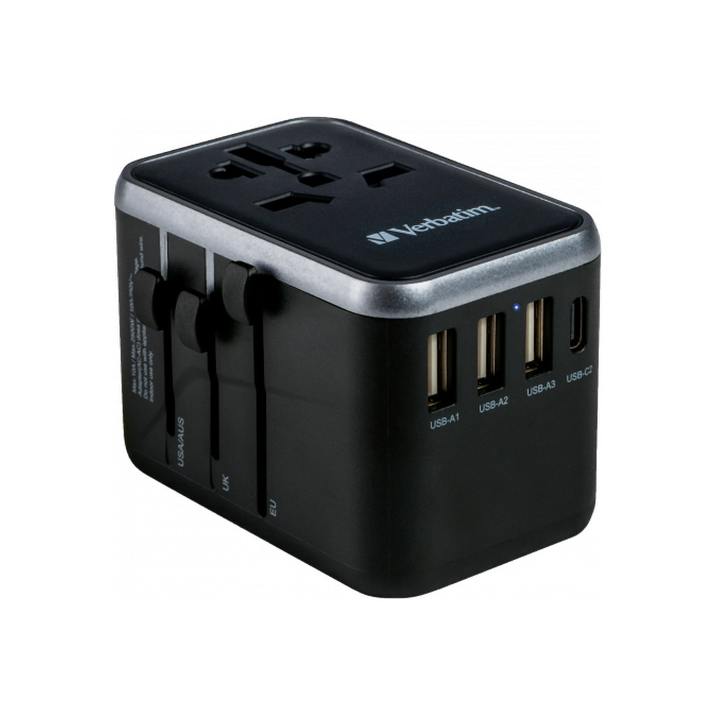 Зарядний пристрій Verbatim UTA-04 PD61W (3xUSB-A/2xUSB-C) (49546) - изображение 1