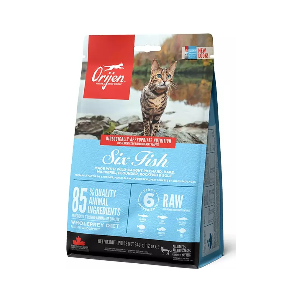 Сухий корм для кішок Orijen 6 Fish Cat&kitten 5.4 кг (0064992281540) - зображення 1