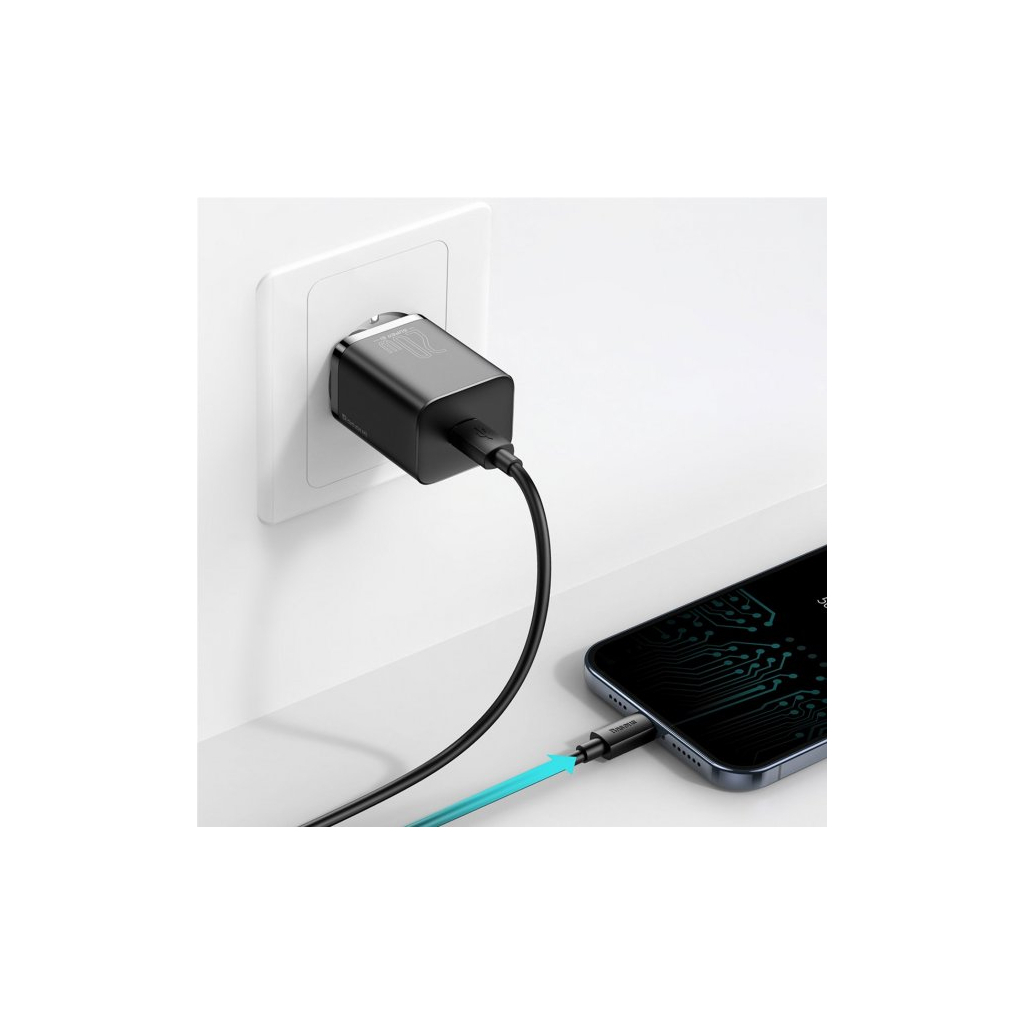 Зарядний пристрій Baseus 1 Type-C 20W (CCSUP-B01) - зображення 7