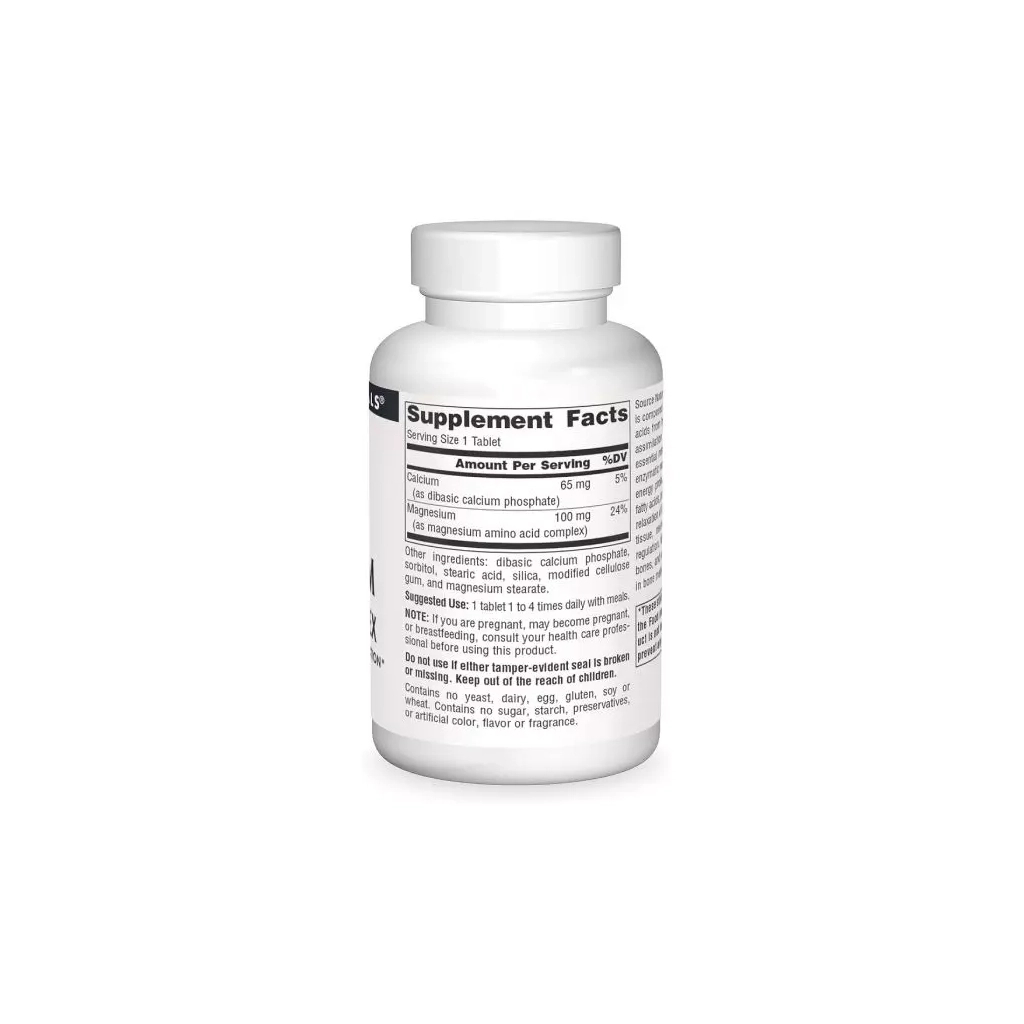 Мінерали Source Naturals Магній Хелат, 100 мг, Magnesium Chelate Complex, 100 таблеток (SN0317) - зображення 2