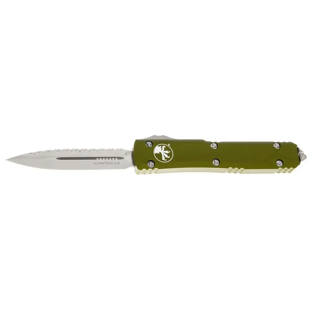 Ніж Microtech Ultratech Double Edge Stonewash FS OD Green (122-12OD) - зображення 1