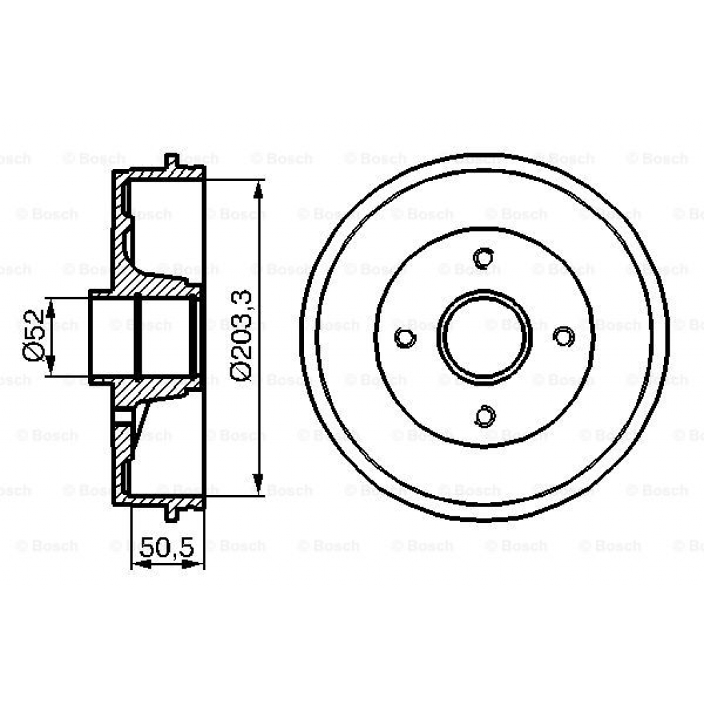 Гальмівний барабан Bosch 0 986 477 120 - зображення 5