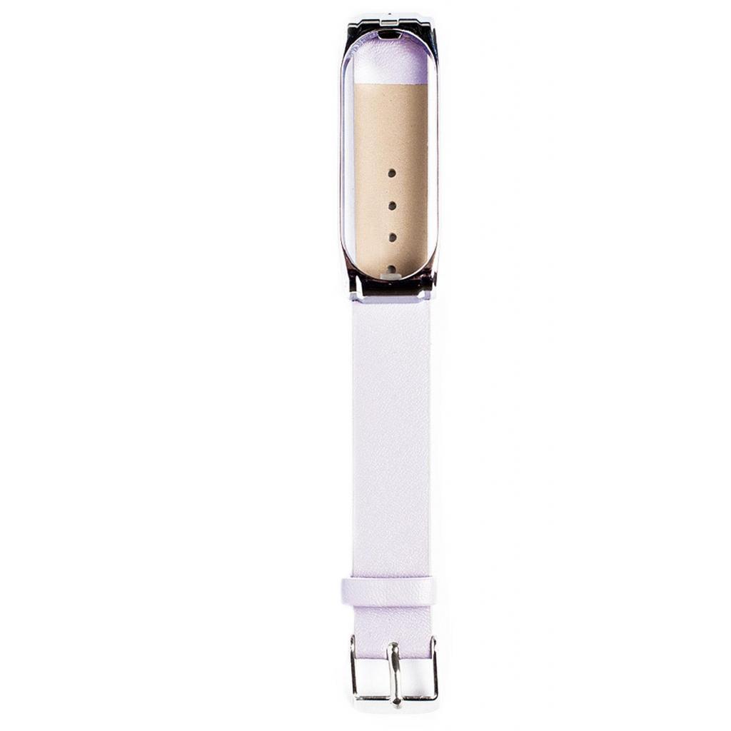 Ремінець до фітнес браслета XoKo Leather для Xiaomi Mi Band 3/4 Light Pink (XK-XM-LT-LPNK) - зображення 3