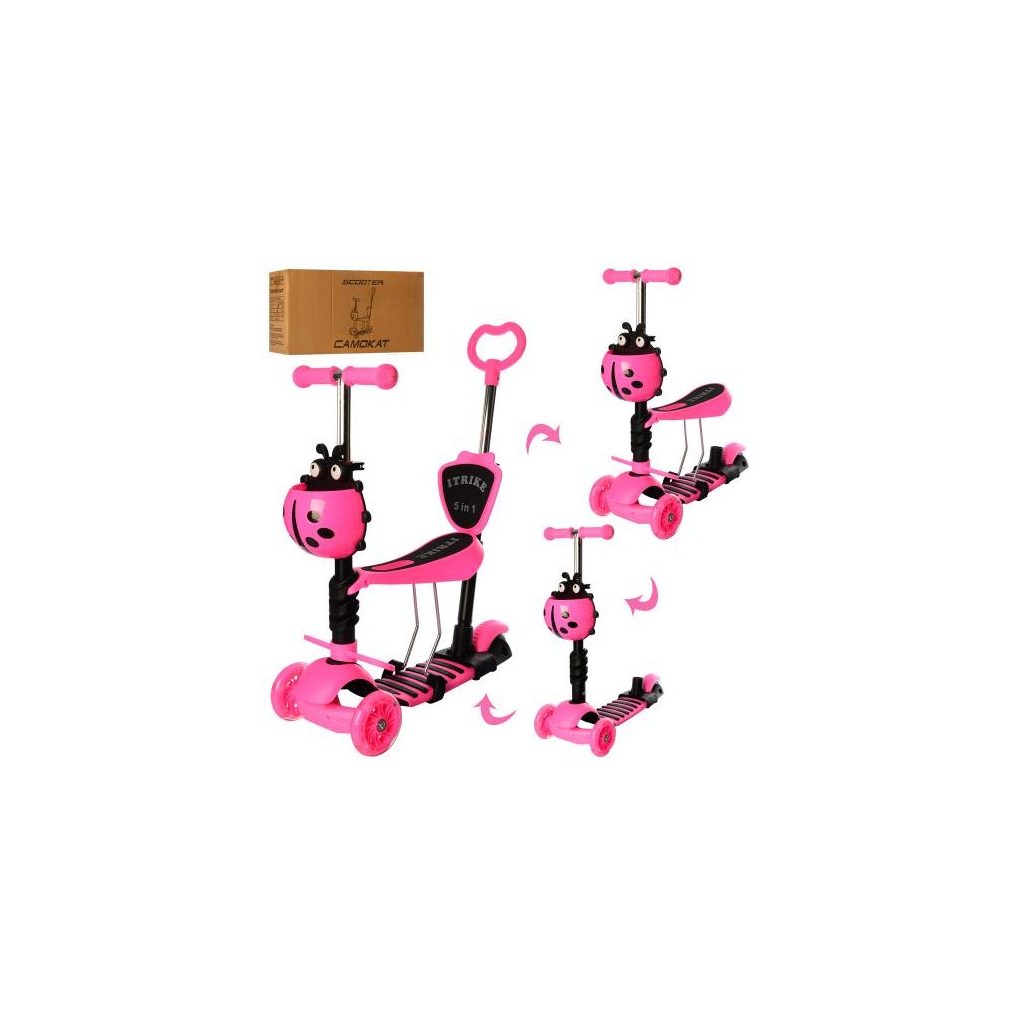 Самокат Scooter 5 в 1 FYS-2864 Pink (920692) - зображення 1
