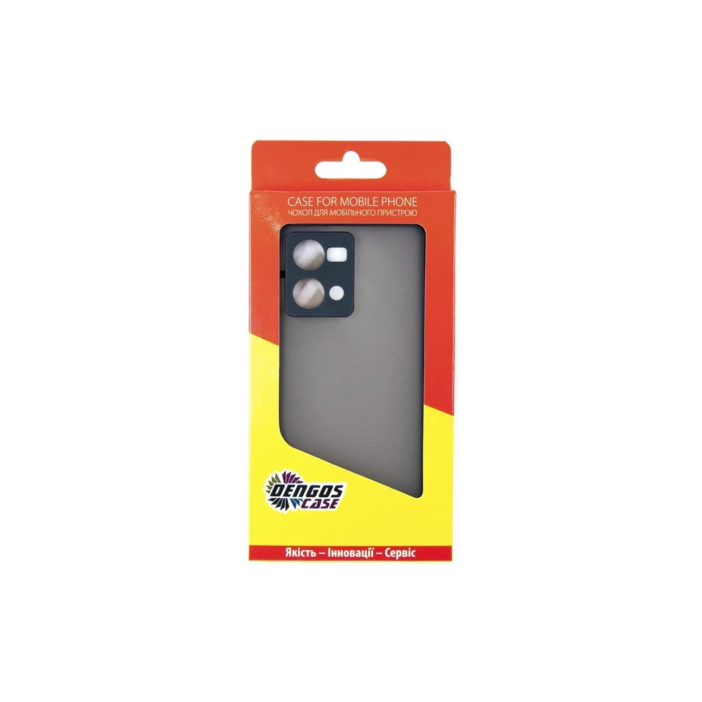 Чохол до мобільного телефона Dengos Kit for OPPO Reno 7 4g case + glass (Black) (DG-KM-32) - зображення 4