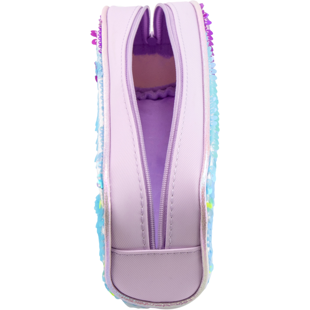 Пенал Cool For School з паєтками 1 відділення Фіолетовий (6571-purple) - зображення 4