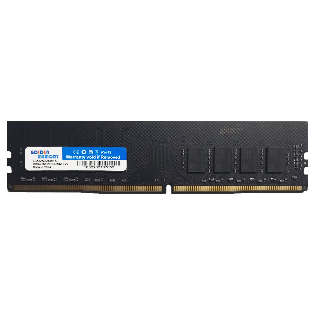 Модуль пам'яті для комп'ютера DDR4 16GB 3200 MHz Golden Memory (GM32N22S8/16) - зображення 1
