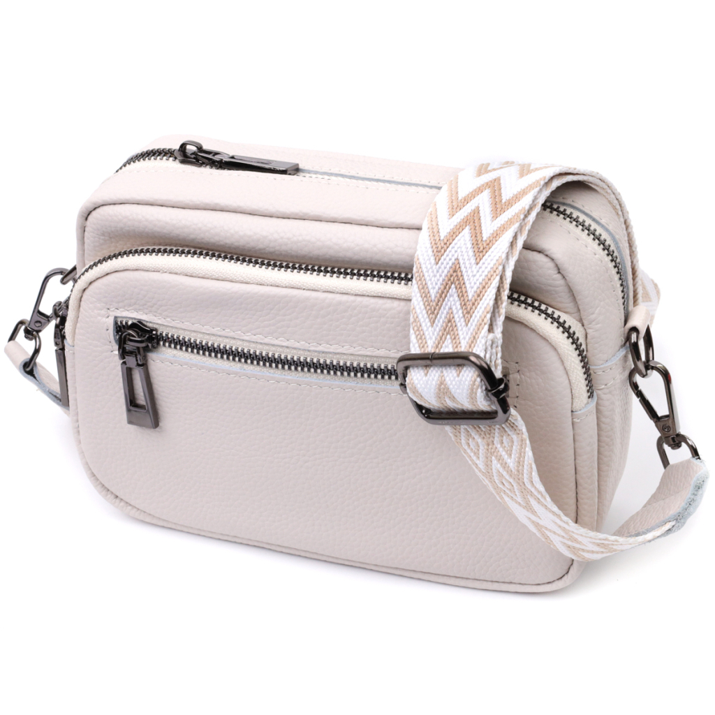 Сумка Vintage З натуральної шкіри Біла (22642) - зображення 1