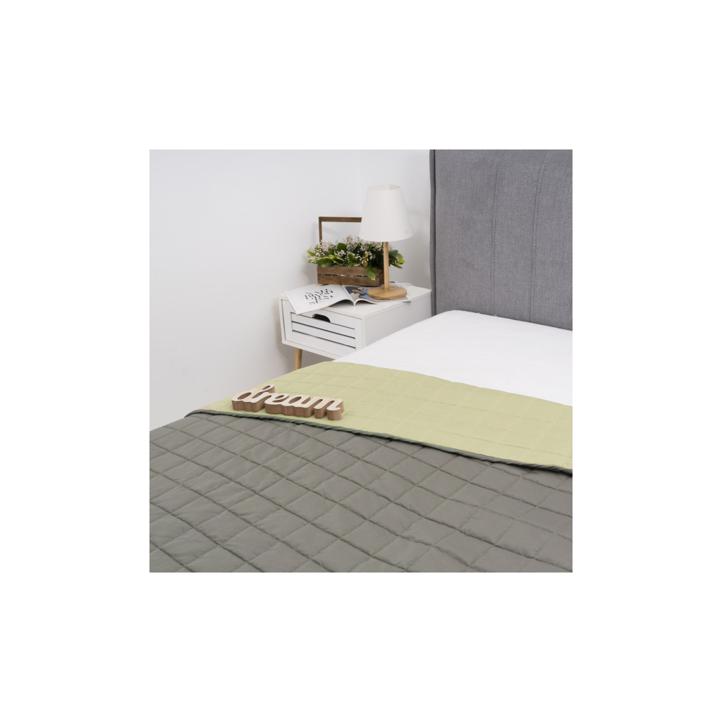 Покривало Viluta стьобане двустороннє Дует Хакі 210х240 (duet_xaki_210x240) - зображення 2