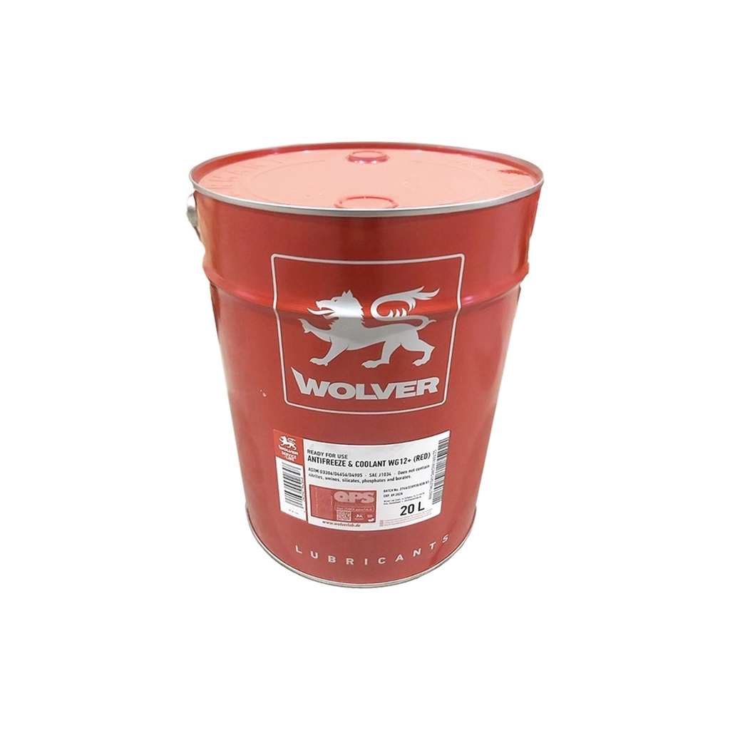Антифриз Wolver Antifreeze & Coolant WG12+ Ready for use черв. 20л (4260360942648) - зображення 1