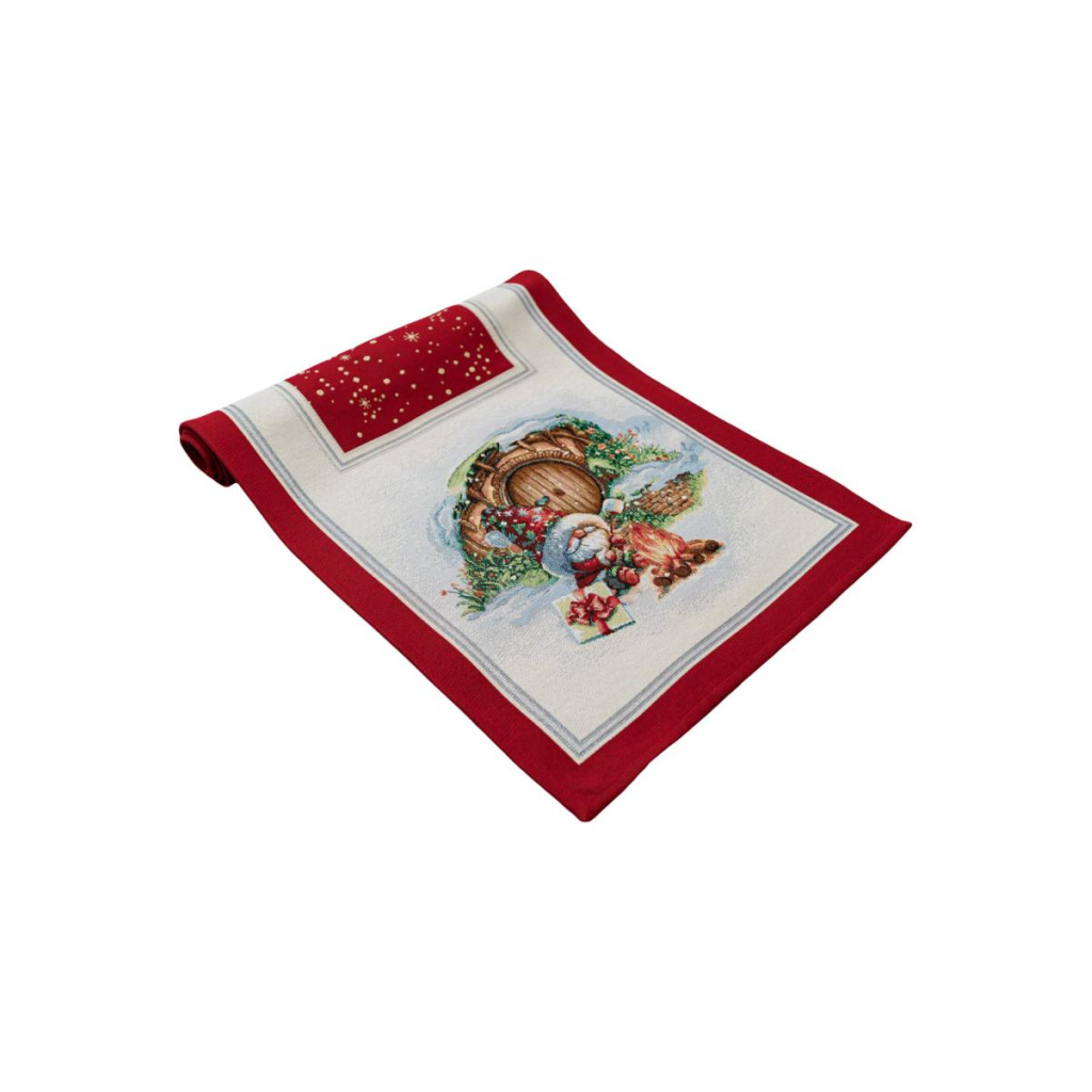 Доріжка на стіл Прованс гобеленова Різдвяне багаття 40х140 см (036425) - зображення 1