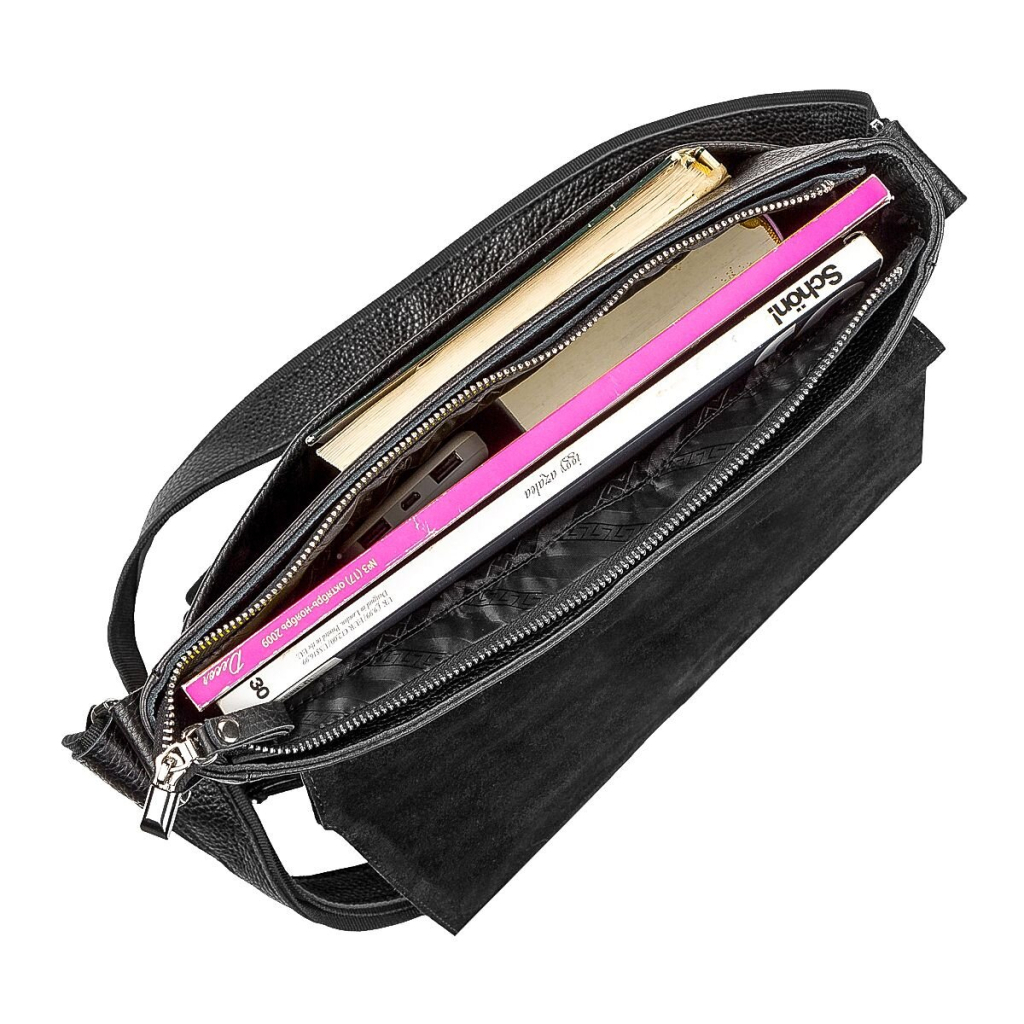 Сумка Shvigel Шкіряна Чорна (11131) - зображення 6