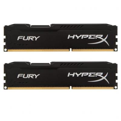 Модуль пам'яті для комп'ютера DDR4 32GB (2x16GB) 3200 MHz HyperX FURY Black Kingston Fury (ex.HyperX) (HX432C18FBK2/32) - зображення 1