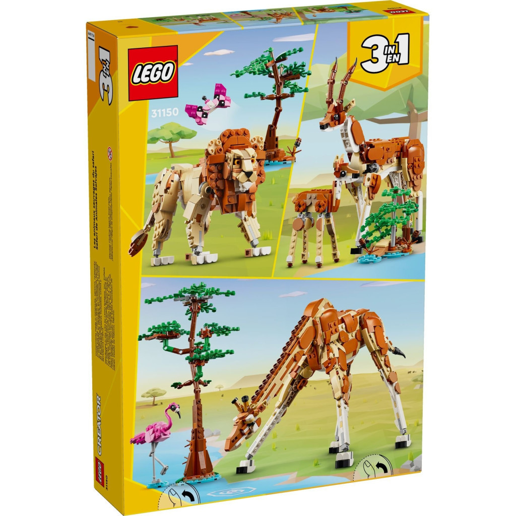 Конструктор LEGO Creator Дикі тварини сафарі 780 деталей (31150) - зображення 10