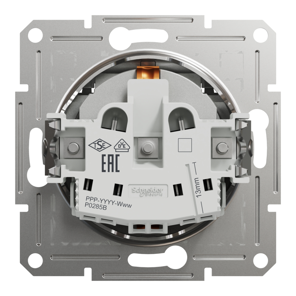 Розетка Schneider Electric ASFORA з кришкою, алюміній (EPH3100161) - изображение 8