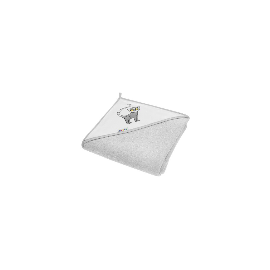 Рушник для купання Akuku з капюшоном Лемур 100x100 см (A1250) - зображення 1