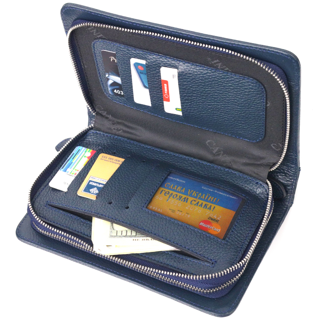 Сумка Canpellini З натуральної шкіри Синя (21568) - зображення 7