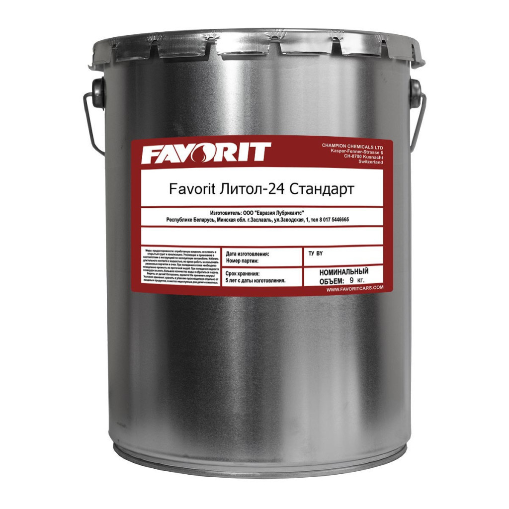 Мастило автомобільне FANFARO Літол-24 Стандарт (9кг/ вiдро 10л) (FV261733-0009VM) - зображення 1