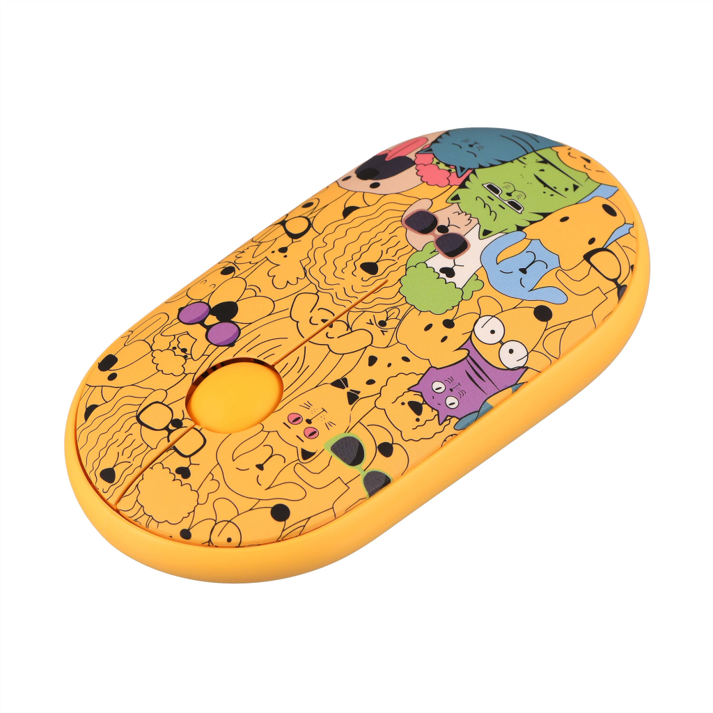 Мишка 2E MF300 PETSCATS&DOGS Silent Wireless/Bluetooth Yellow (2E-MF300WPETSYW) - зображення 5