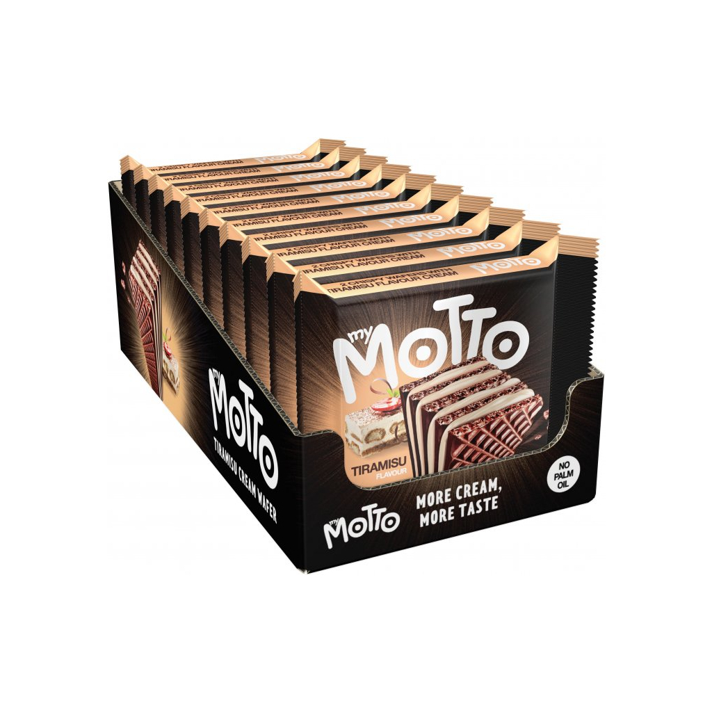 Вафлі MyMotto Тірамісу 34 г (3800205876755) - зображення 2
