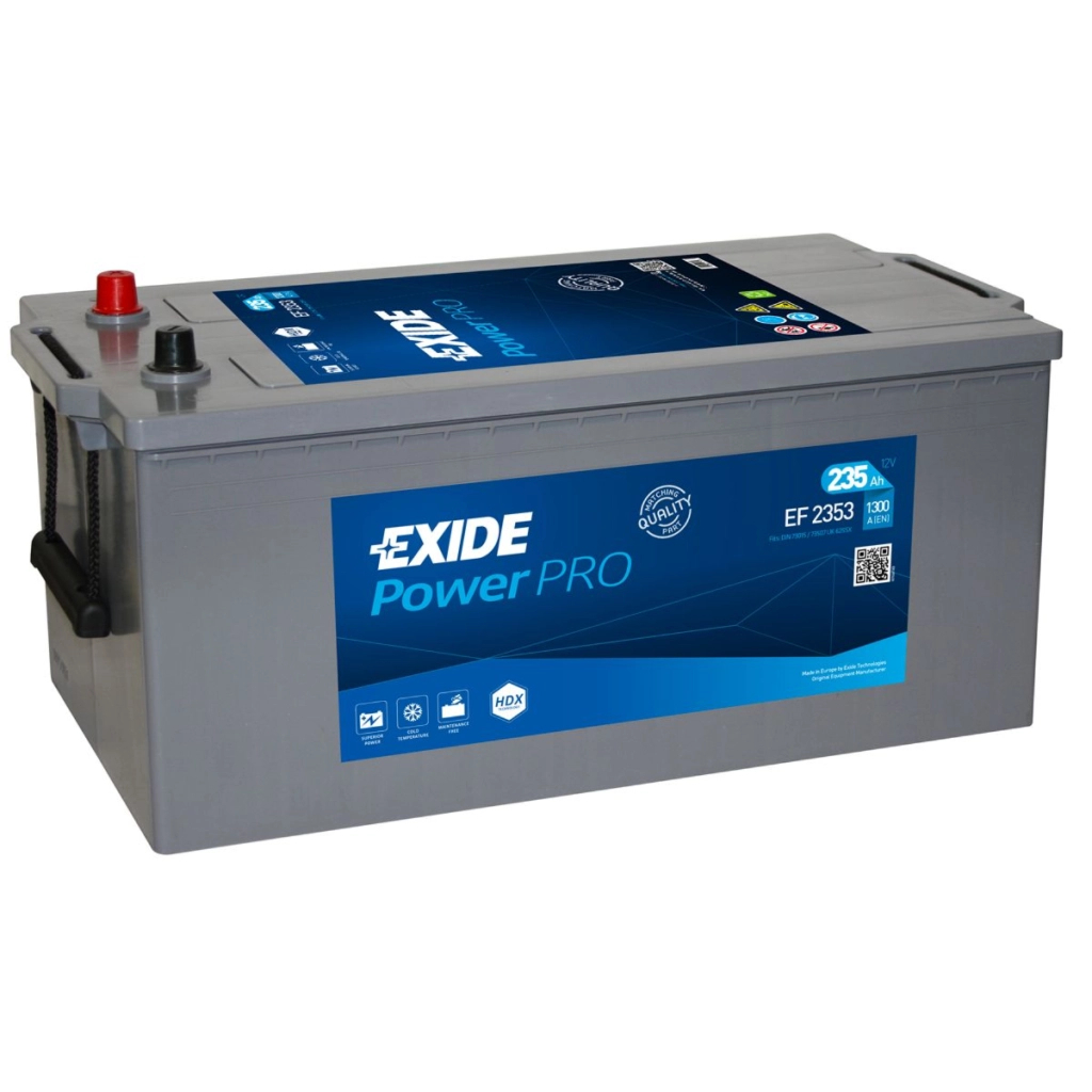 Акумулятор автомобільний EXIDE Power PRO 235Ah бокова(+/-) (1300EN) (EF2353) - зображення 1