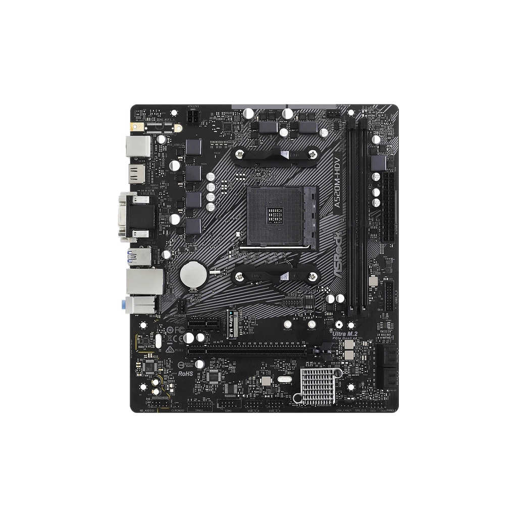 Материнська плата ASRock A520M-HDV - зображення 1