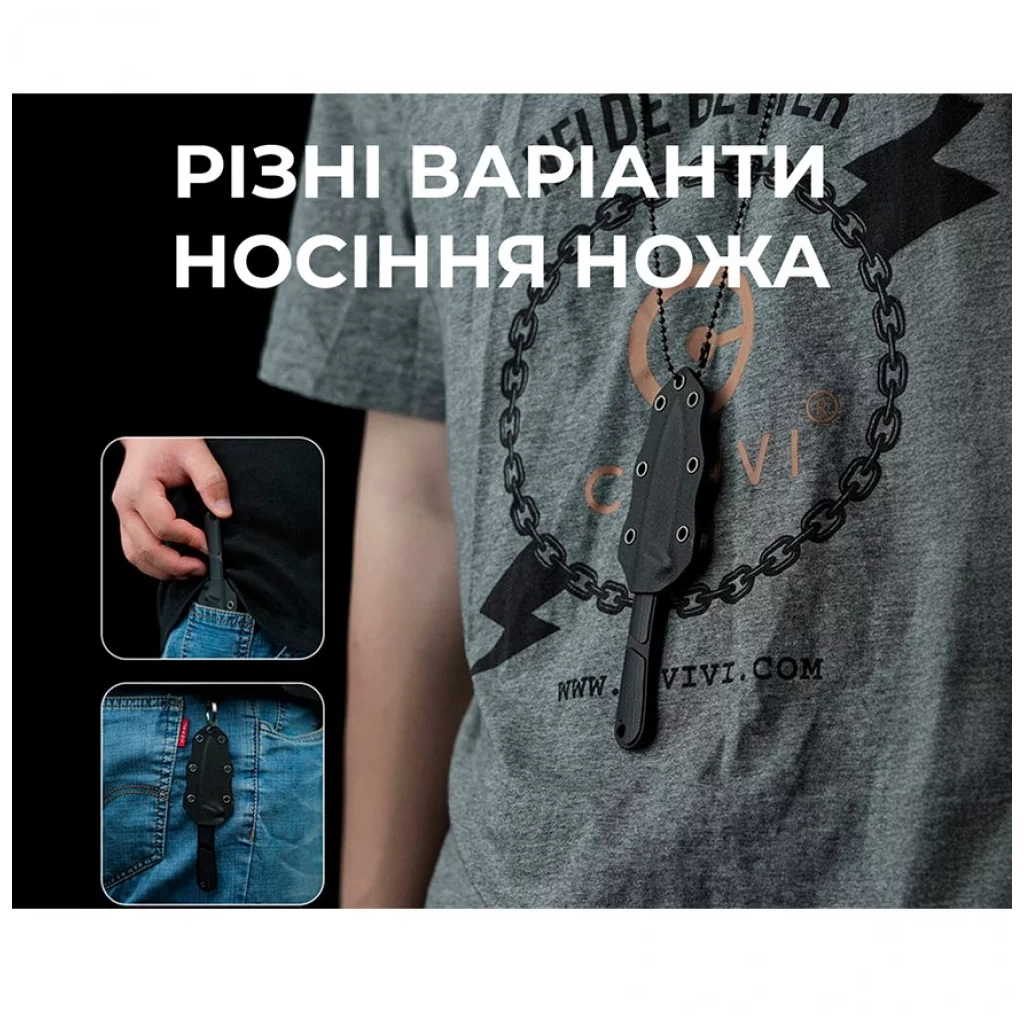 Ніж Civivi Mini Elementum Fixed Blade G10 (C23010-1) - зображення 9