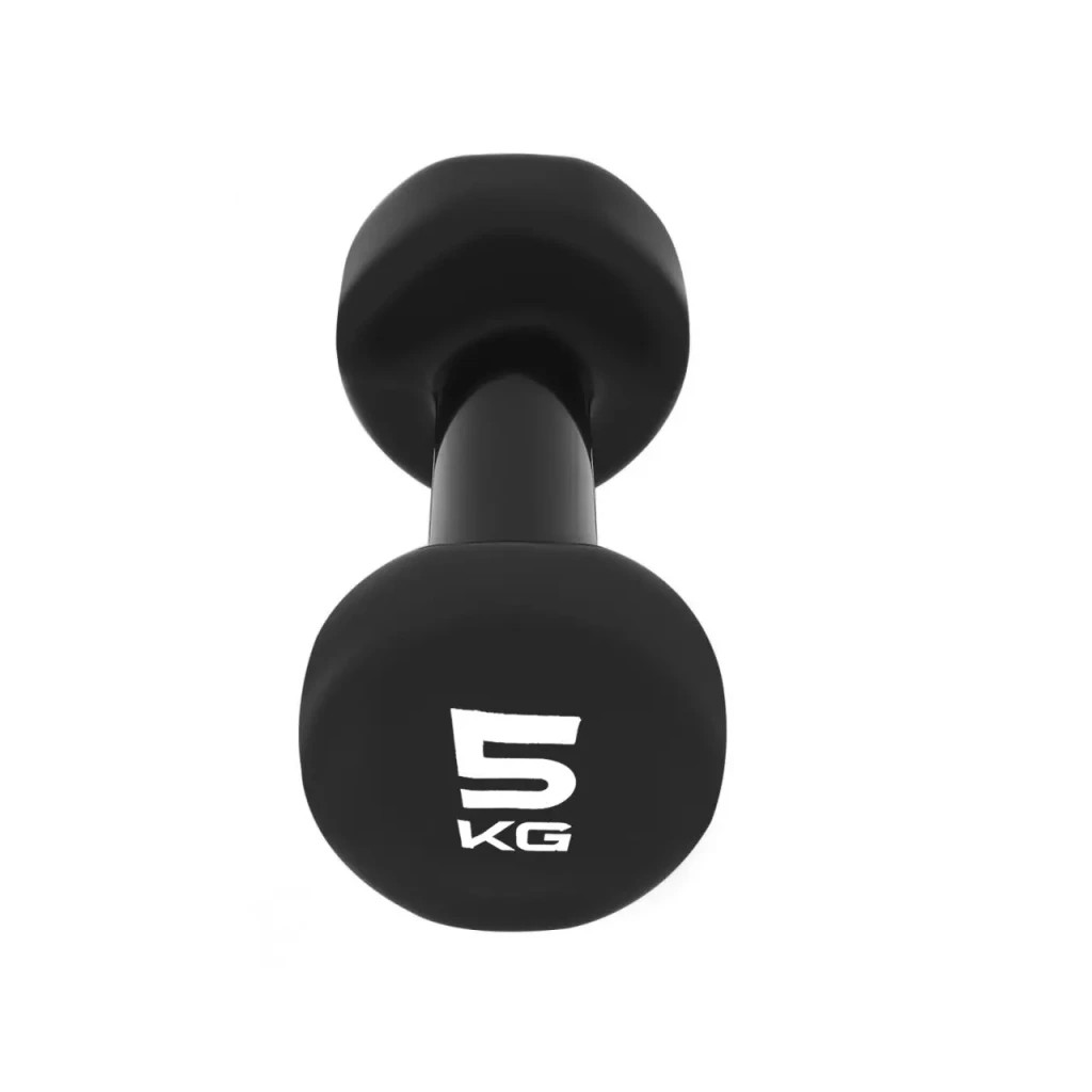 Гантель PowerPlay вінілові 4125 Achilles 2 х 5 кг Чорні (PP_4125_5kg_2in) - зображення 3