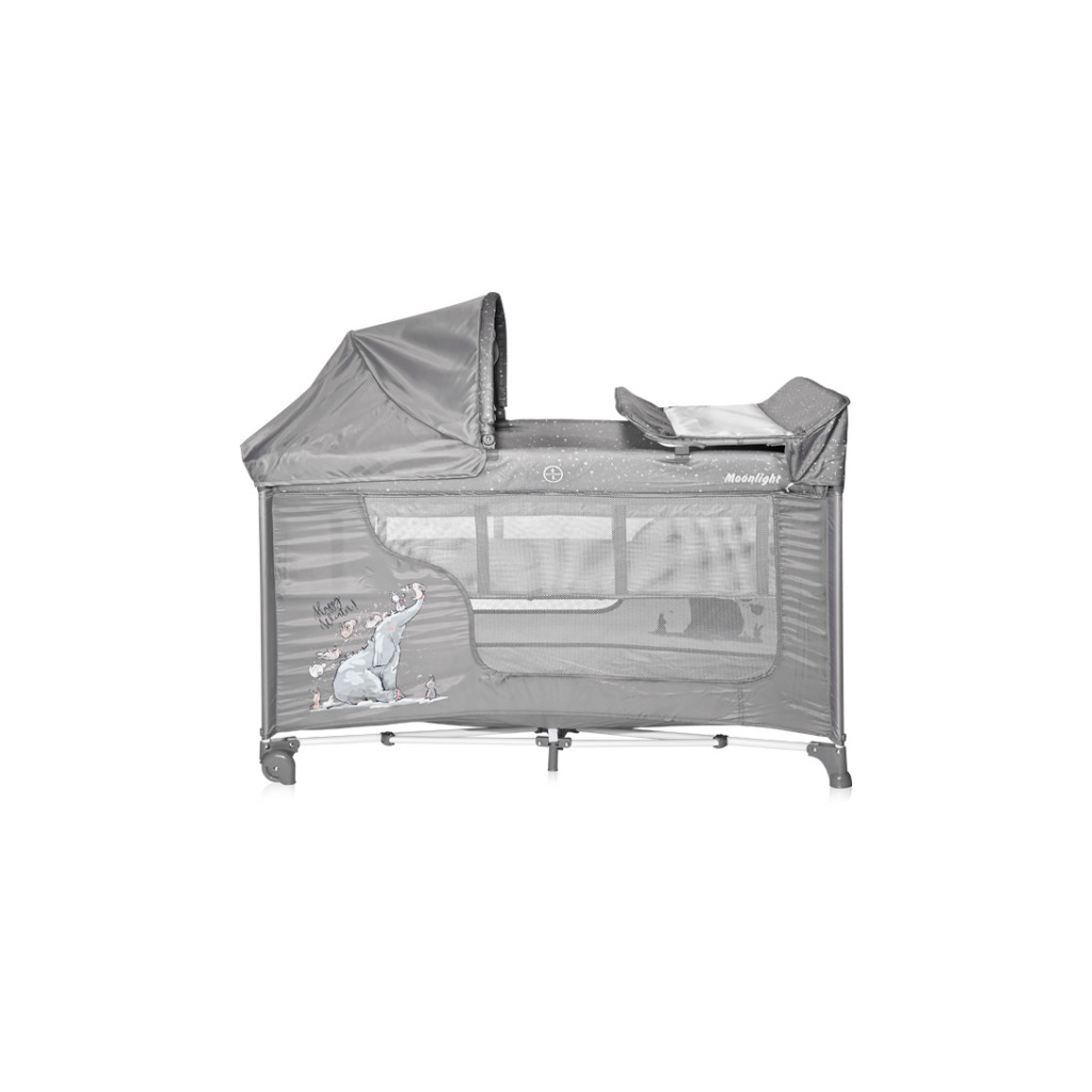Дитячий манеж Bertoni/Lorelli MOONLIGHT 2L R grey fun - зображення 1