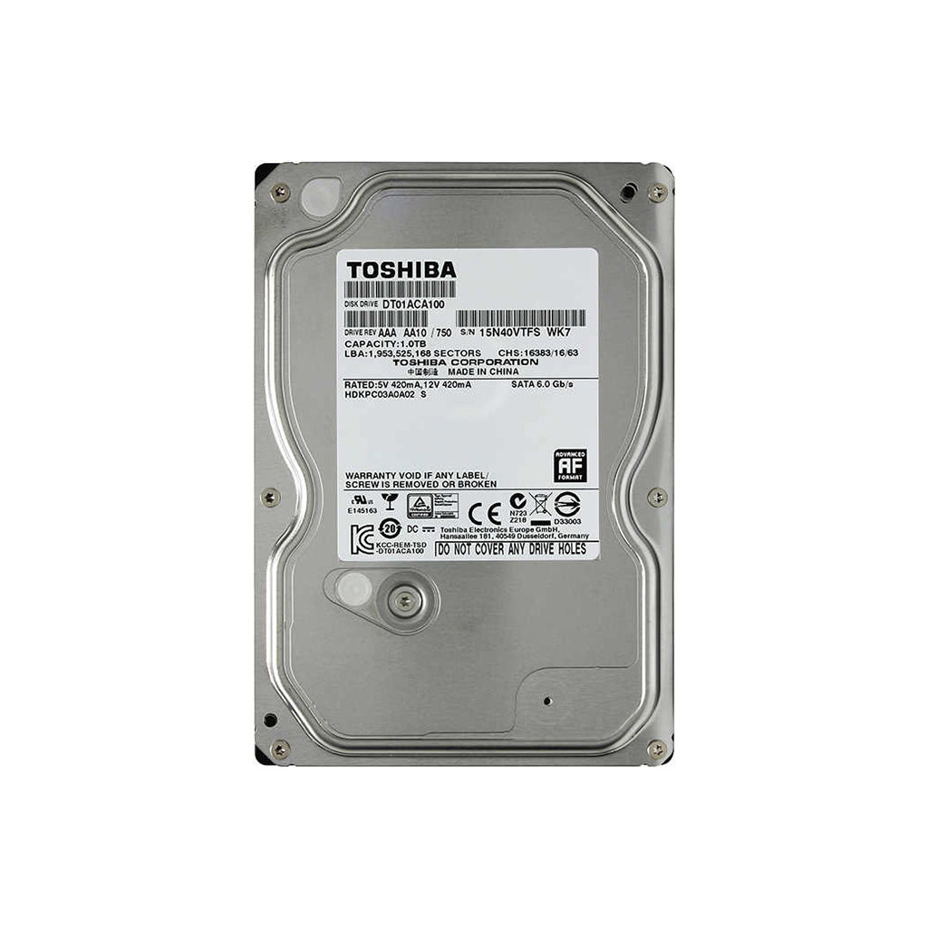 Жорсткий диск 3.5" 1TB Toshiba (# DT01ACA100 #) - зображення 1