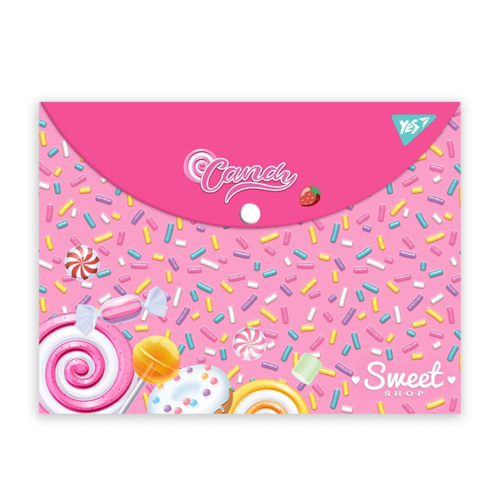 Папка - конверт Yes на кнопці А4 Sweet Cream (492015) - зображення 1