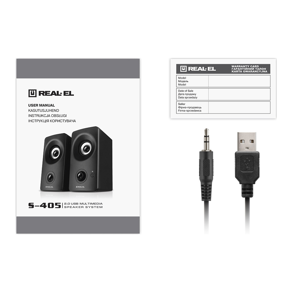 Акустична система REAL-EL S-405 USB Black (EL121100016) - зображення 8