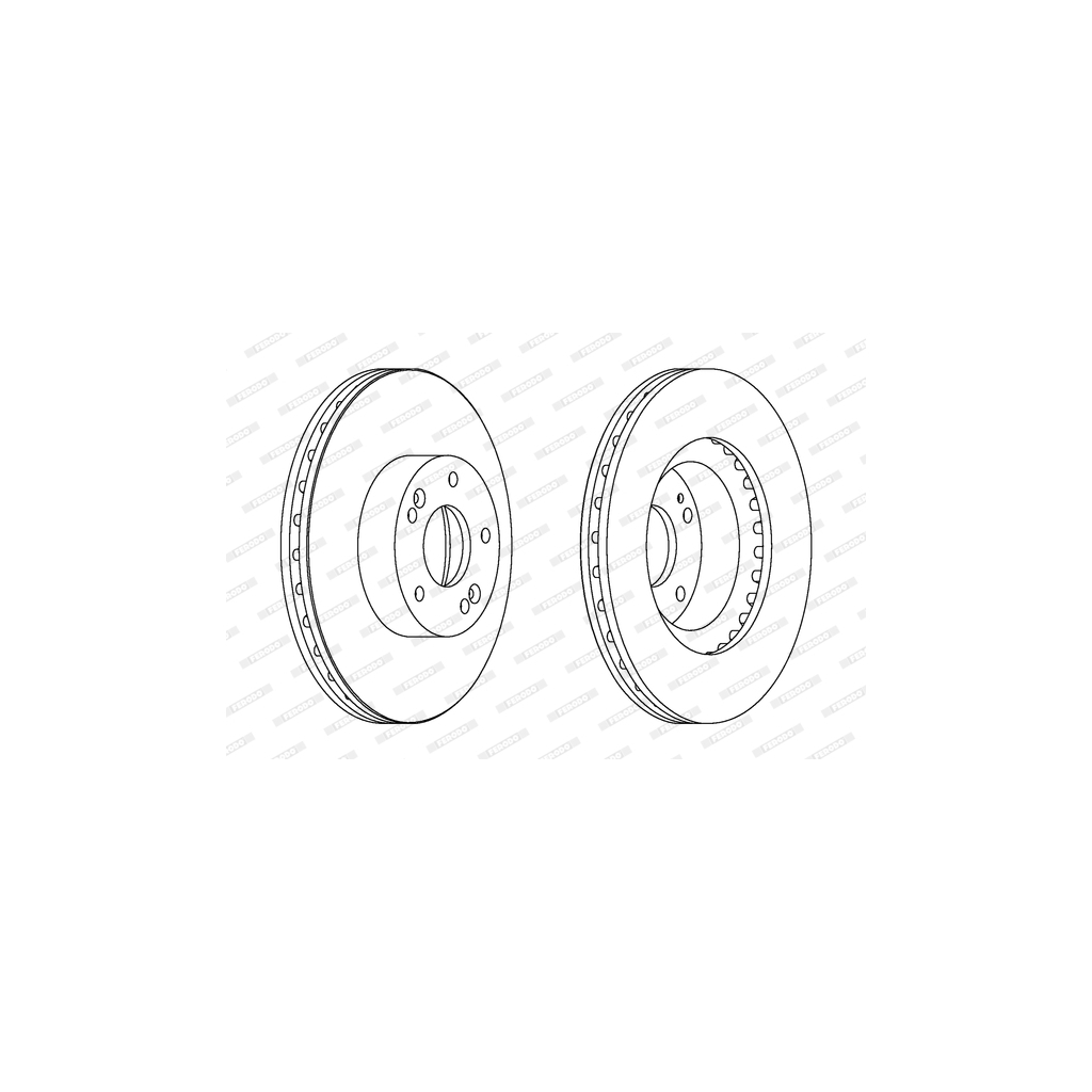 Гальмівний диск FERODO DDF1630 - зображення 1