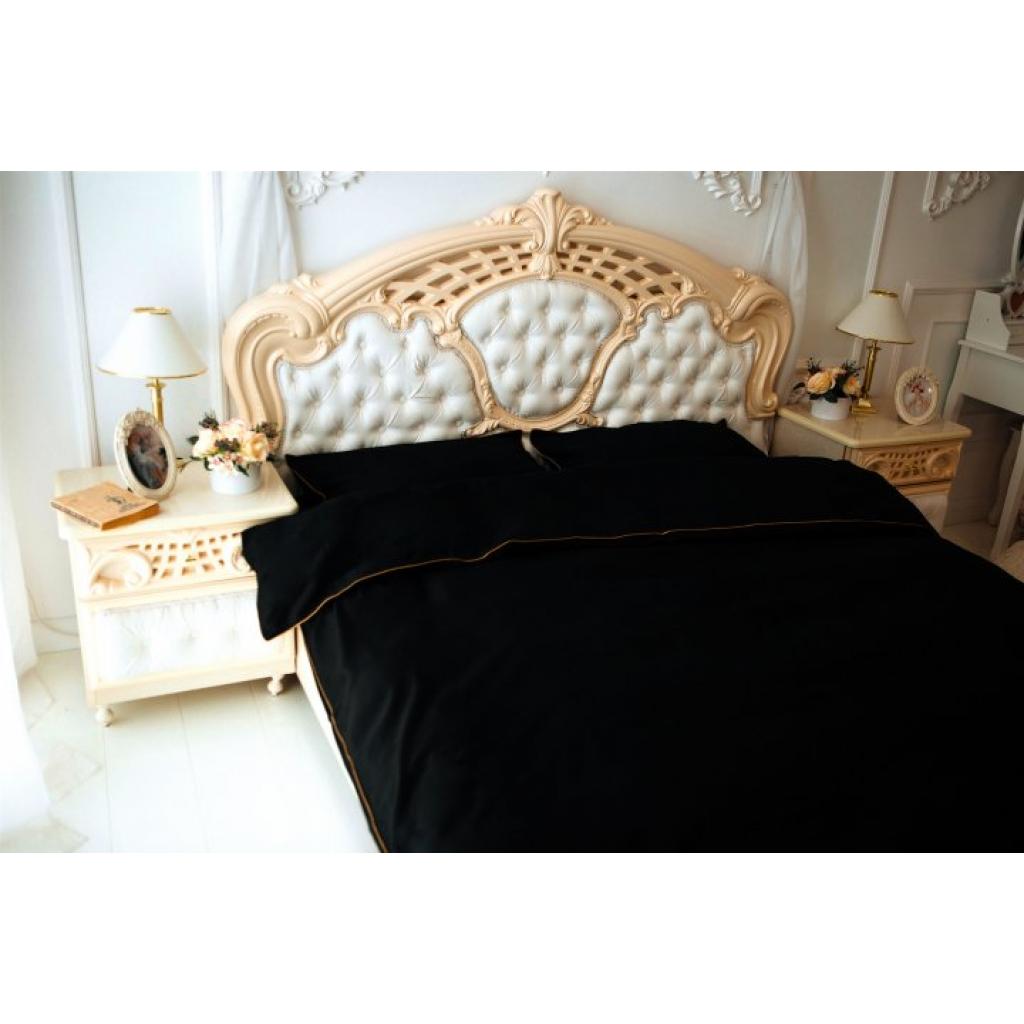Постільна білизна MirSon Сатин Premium Corner Black Pearl 143x210x2 (2200001484504) - зображення 2