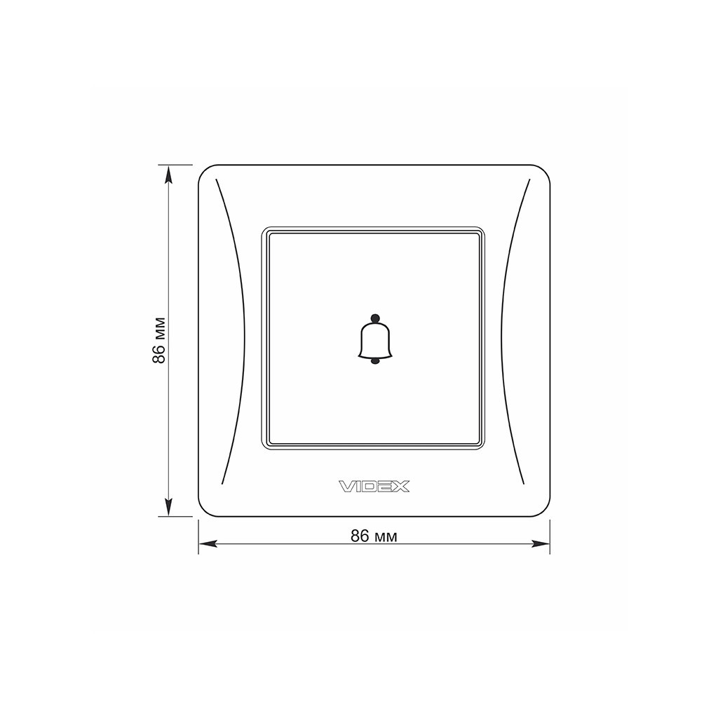 Кнопка дзвінка Videx BINERA 1кл срібний шовк (VF-BNDB1-SS) - изображение 5
