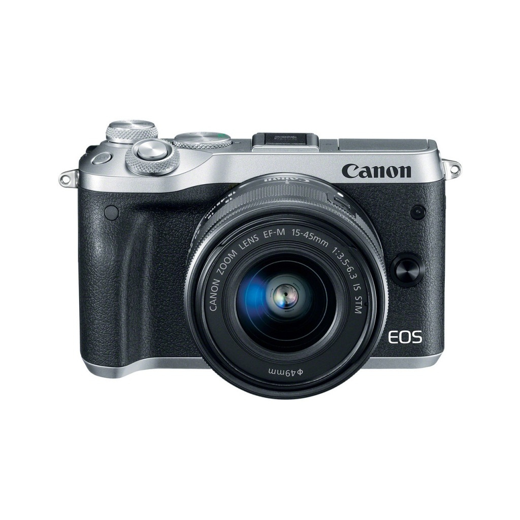 Цифровий фотоапарат Canon EOS M6 Kit 15-45 IS STM Silver (1725C045) - зображення 3