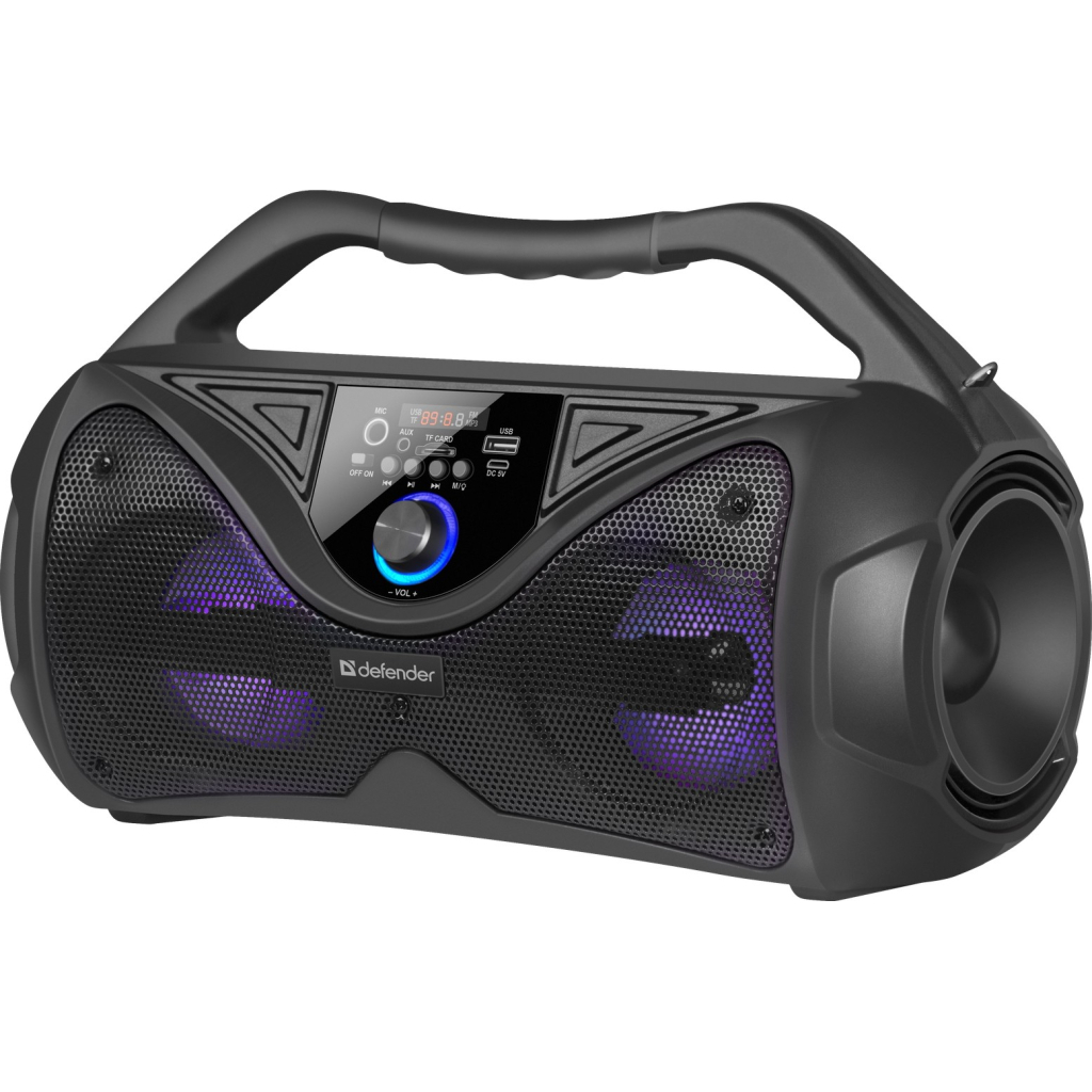 Акустична система Defender G108 Light/BT/FM/USB/LED/MIC Black (65108) - зображення 3