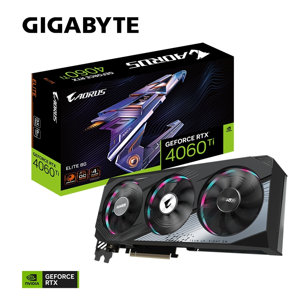 Відеокарта GIGABYTE GeForce RTX4060Ti 8Gb AORUS ELITE (GV-N406TAORUS E-8GD) - зображення 10