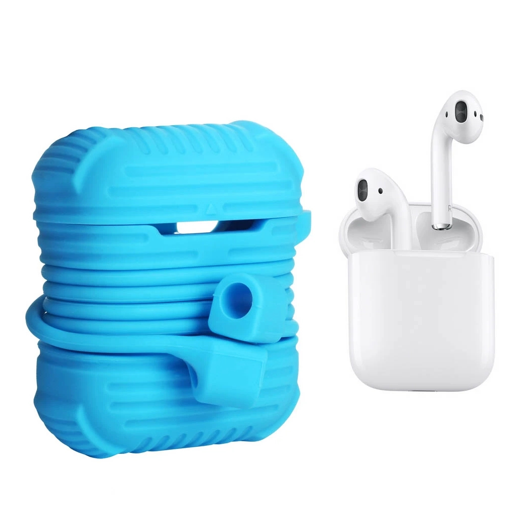 Чохол для навушників Armour i-Smile для Apple AirPods IPH1437 Blue (702331) - зображення 1