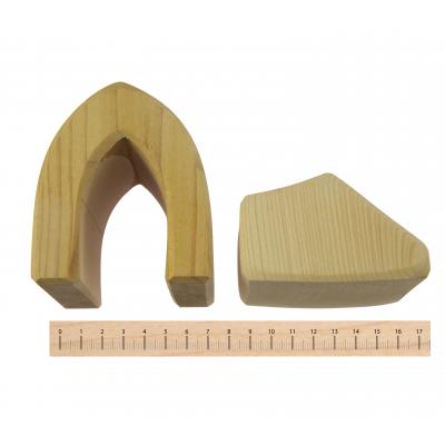 Конструктор Nic деревянный Большой натуральный 17 эл. (NIC523283) - зображення 4