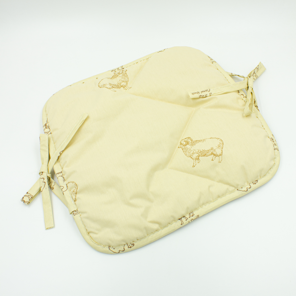 Подушка на стілець MirSon Бязь Gold Camel Line 40х40 см (2200006185840) - зображення 3