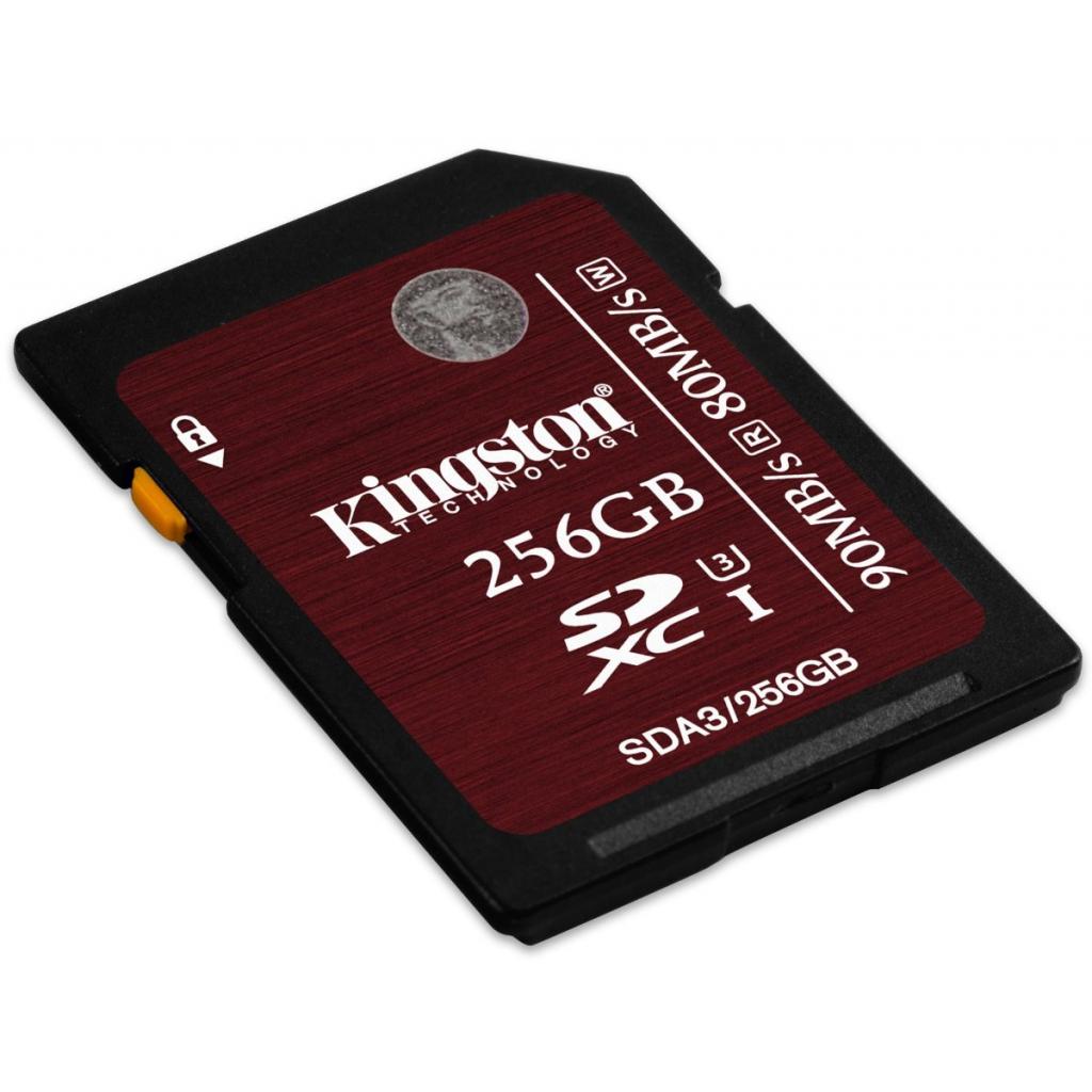 Карта пам'яті Kingston 256GB SDXC class10 UHS-I U3 (SDA3/256GB) - зображення 2