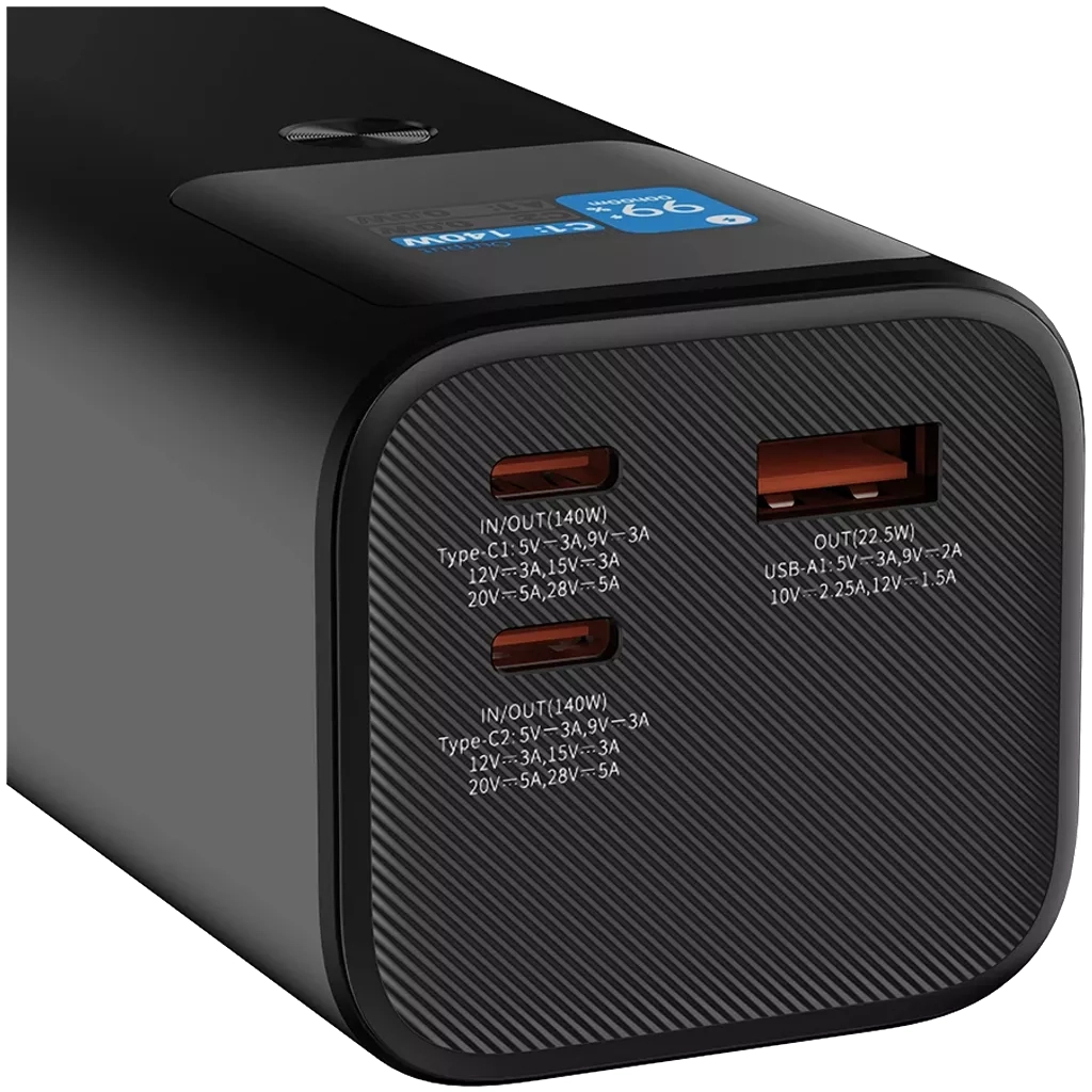 Батарея універсальна Canyon PB-2010 27000mAh PD/3.1/140Wh, in/out2xUSB-C PD/140W, outUSB-A/22.5W (CNE-CPB2010DG) - зображення 6