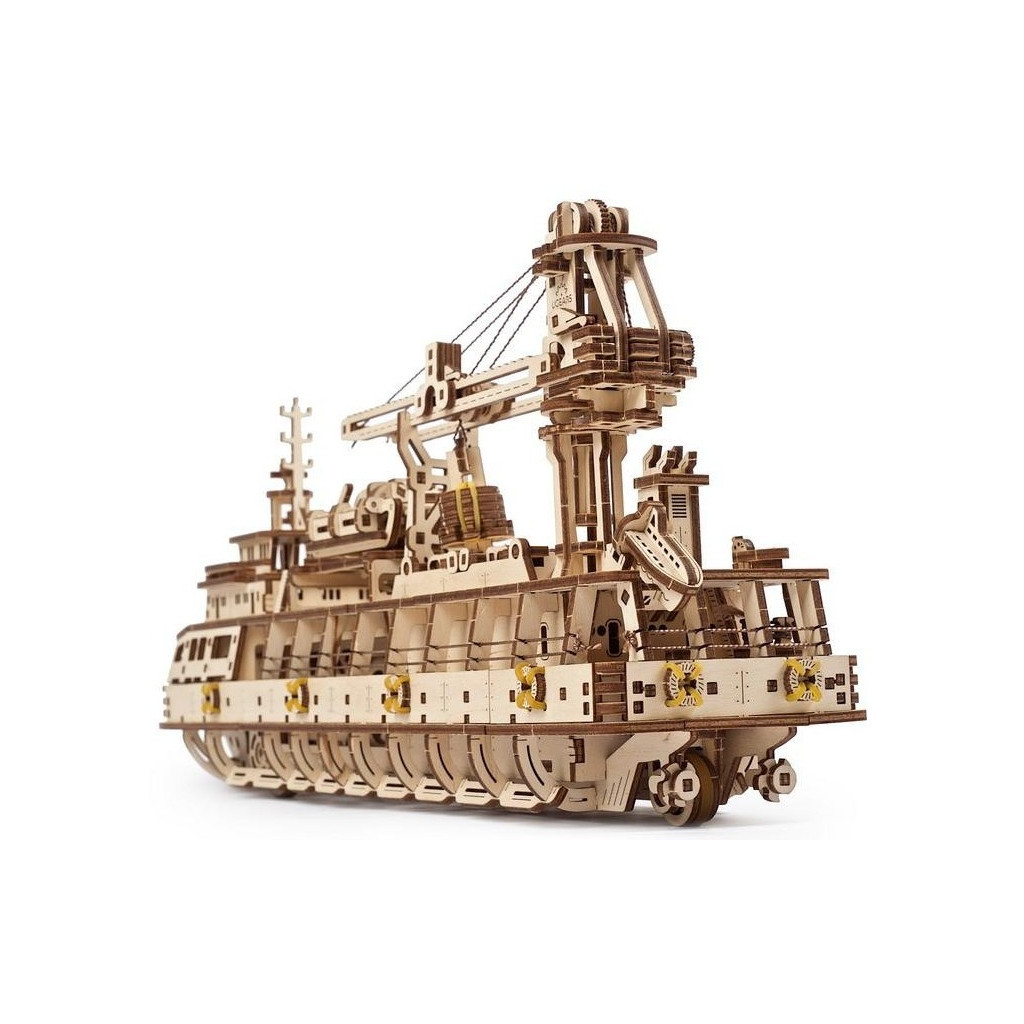 Конструктор Ugears Науково-дослідне судно (70135) - зображення 7