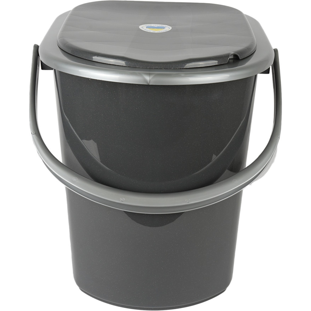 Відро-туалет Алеана Граніт/сірий 22 л (алн 171096/граніт/сіре) - изображение 3
