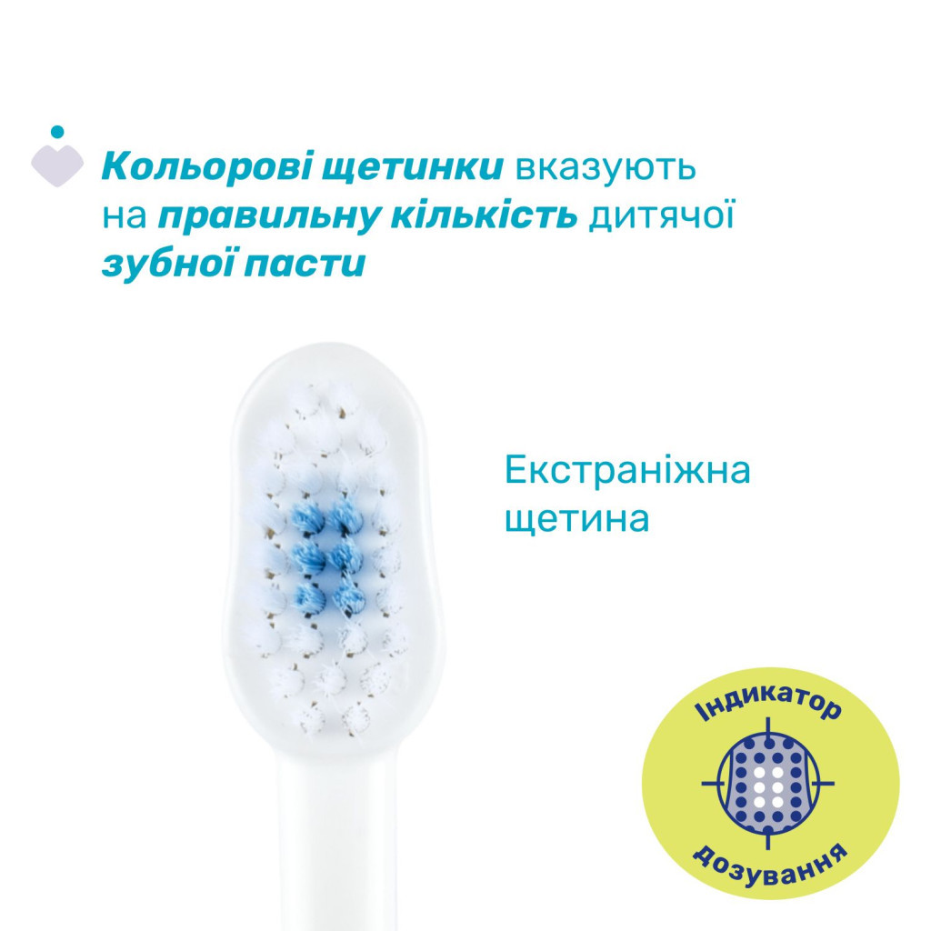 Дитяча зубна щітка Chicco на присосці, 3-6 років, 2 шт. (12084.00) - зображення 2