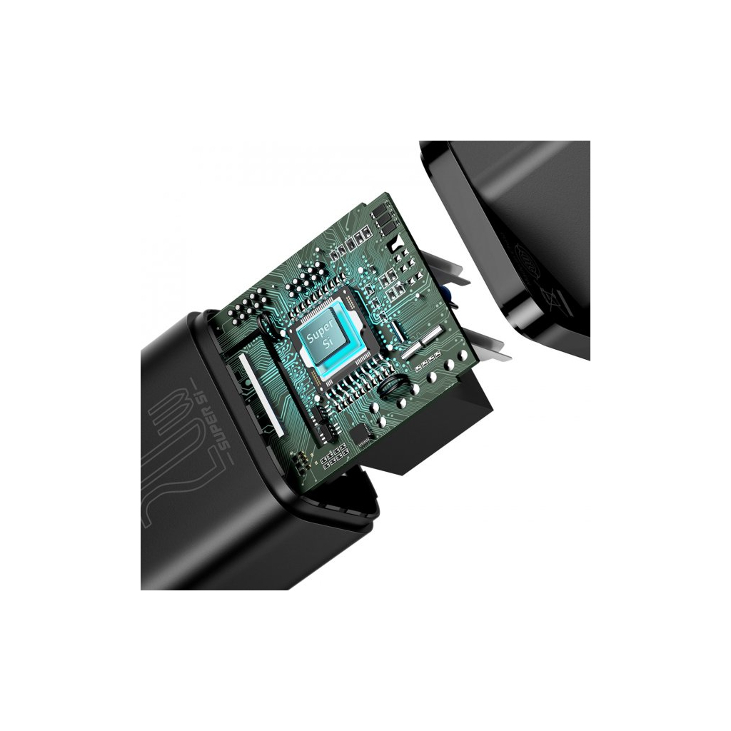 Зарядний пристрій Baseus 1 Type-C 20W (CCSUP-B01) - зображення 3